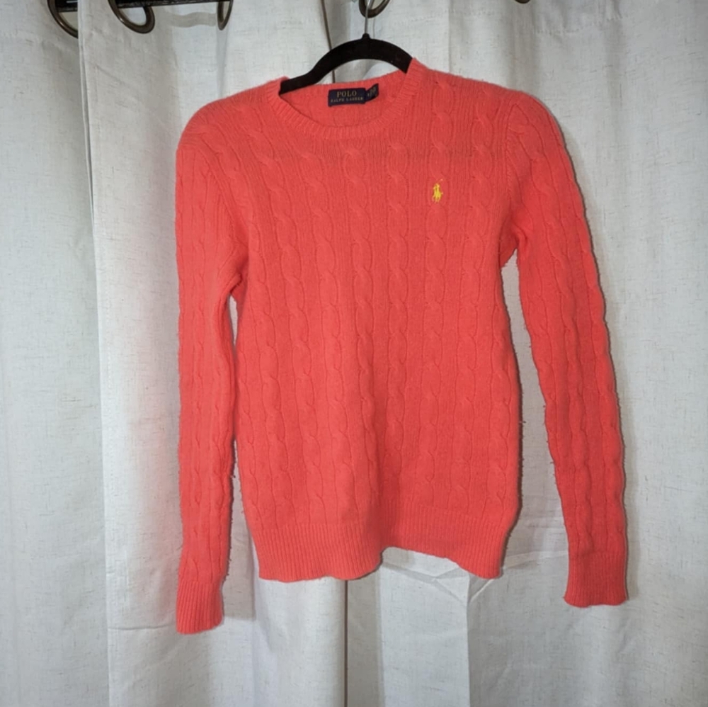 Polo Ralph Lauren Italian Yarn Cashmere And Wool Cableknit Sweater